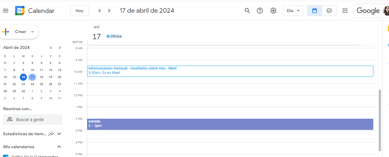 google calendar